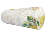 Neck roll cover approx. 15x40 cm made of 100% cotton - Lemon design, "Italy Collection" design