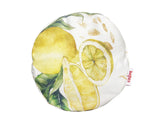 Neck roll cover approx. 15x40 cm made of 100% cotton - Lemon design, "Italy Collection" design