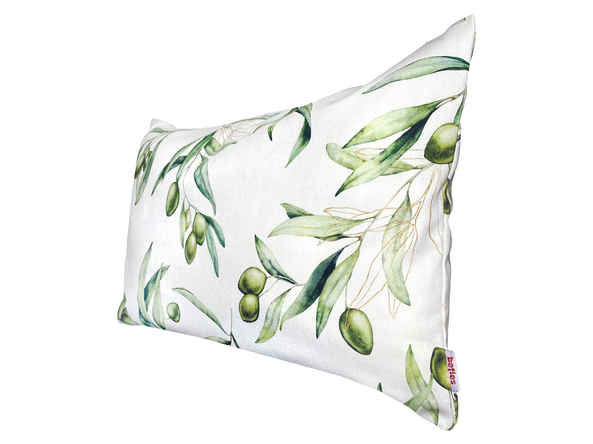 Mediterranean cushion cover approx. 30x50 cm made of 100% cotton - Olive design from the beties "Italy Collection"