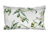 Mediterranean cushion cover approx. 30x50 cm made of 100% cotton - Olive design from the beties "Italy Collection"