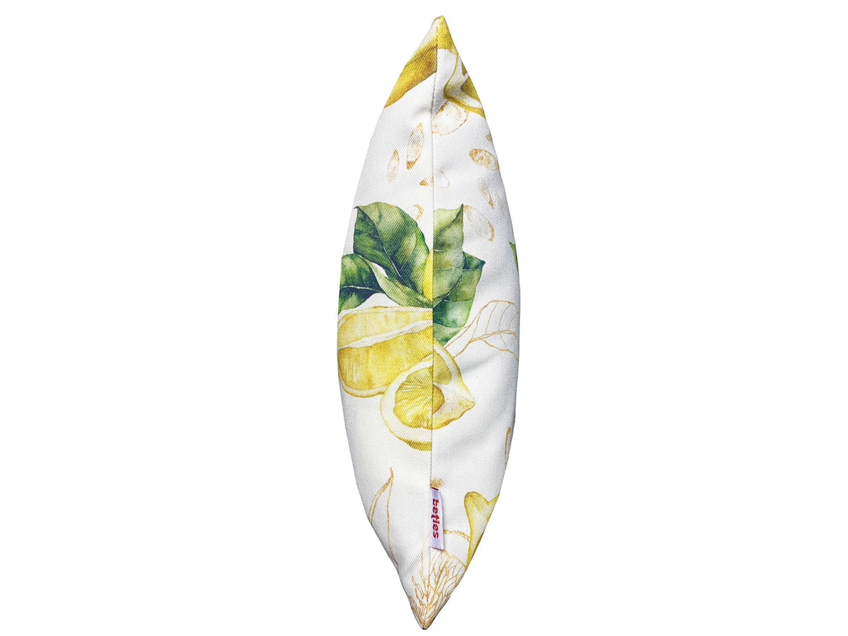 Hochwertige Kissenhülle ca. 30x50 cm aus 100% Baumwolle – Zitronen-Design aus der beties "Italy Collection"