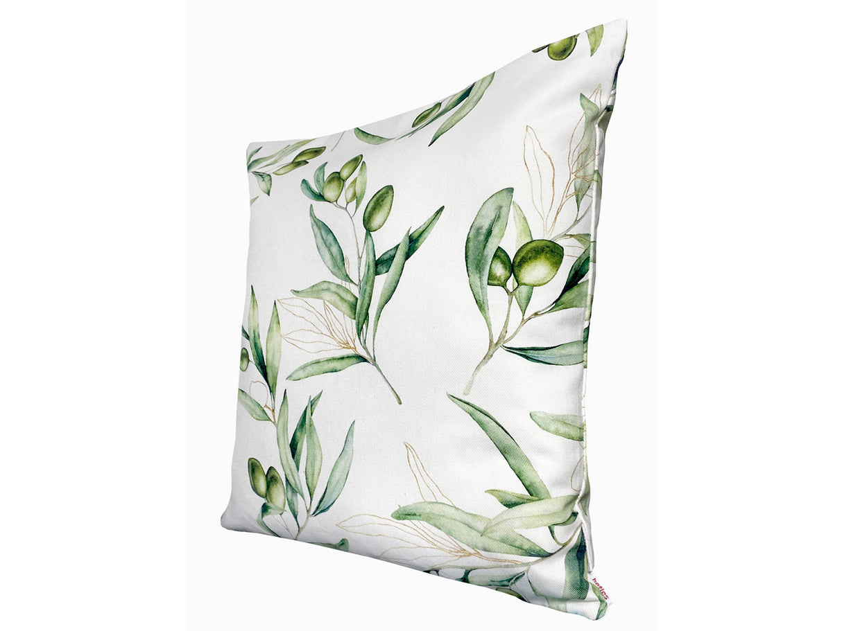 Mediterranean cushion cover approx. 40x40 cm made of 100% cotton - Olive design from the beties "Italy Collection"