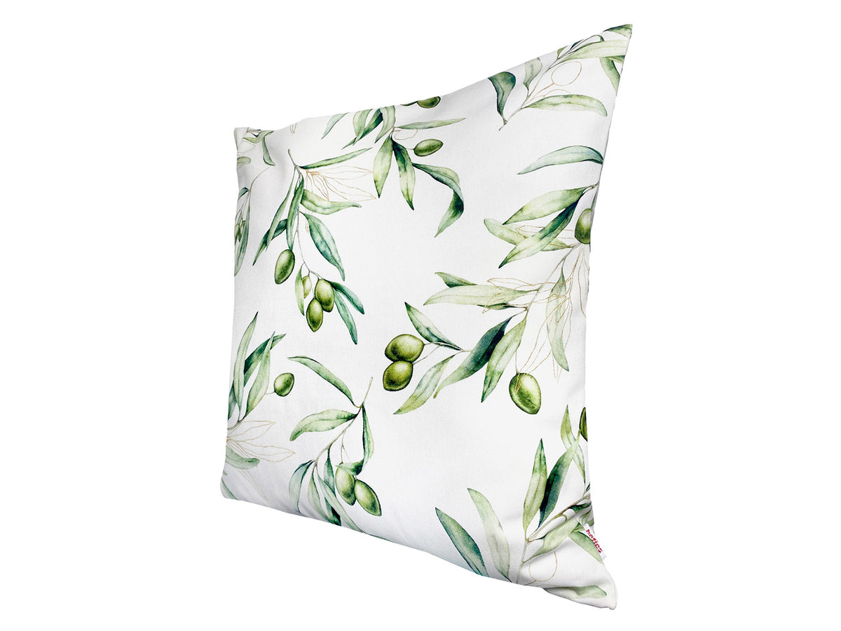 Mediterranean cushion cover approx. 50x50 cm made of 100% cotton - Olive design from the beties "Italy Collection"
