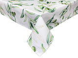 Mediterranean tablecloth 110x110–130x220 cm made of 100% cotton - Olive design from the beties "Italy Collection"