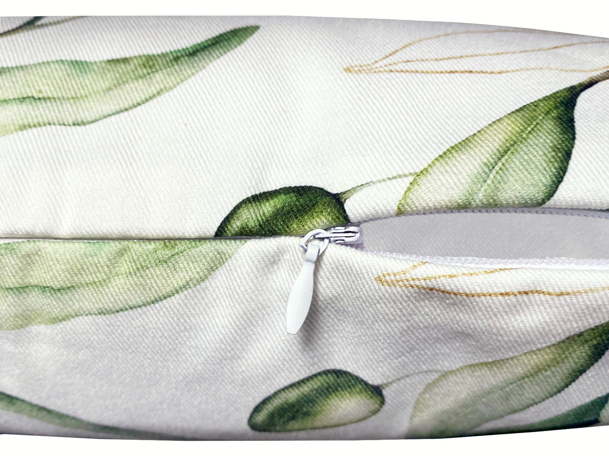 Mediterranean cushion cover approx. 50x50 cm made of 100% cotton - Olive design from the beties "Italy Collection"
