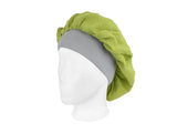  beties Musselin Bonnet Haarhaube Linden Grün – schrägansicht, 100% Bio-Baumwolle Musselin 