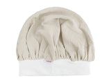  beties Musselin Bonnet Haarhaube Mandel Beige –  100% Bio-Baumwolle Musselin 