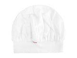  beties Musselin Bonnet Haarhaube Polar Weiß – 100% Bio-Baumwolle Musselin 