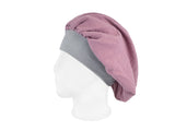  beties Musselin Bonnet Haarhaube Rosenholz – seitenansicht, 100% Bio-Baumwolle Musselin 