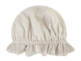  beties Musselin Haarhaube Schlafmütze aus hochwertigem Musselin, Mandel Beige 