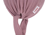  beties Musselin Schlafmütze OP-Haube – Rosenholz – Rückansicht – 100% Musselin 