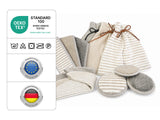 Saunahut Kamin aus Leinen-Frottee mit Lederband – One Size | SAVU