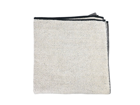 beties Savu Duschtuch 65x140 cm aus soft-Frottee-Leinen in Basaltgrau, gefaltet