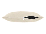beties Wunschton Kissenhülle 25x35 cm Macciato Beige – liegend, melierter Möbelstoff Heimtextilien 