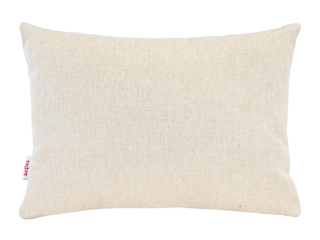  beties Wunschton Kissenhülle 25x35 cm Macciato Beige – Vorderansicht, melierter Möbelstoff Dekokissen 