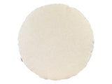  beties Wunschton Kissenhülle rund Ø60 cm Macciato Beige – Vorderansicht, melierter Möbelstoff 