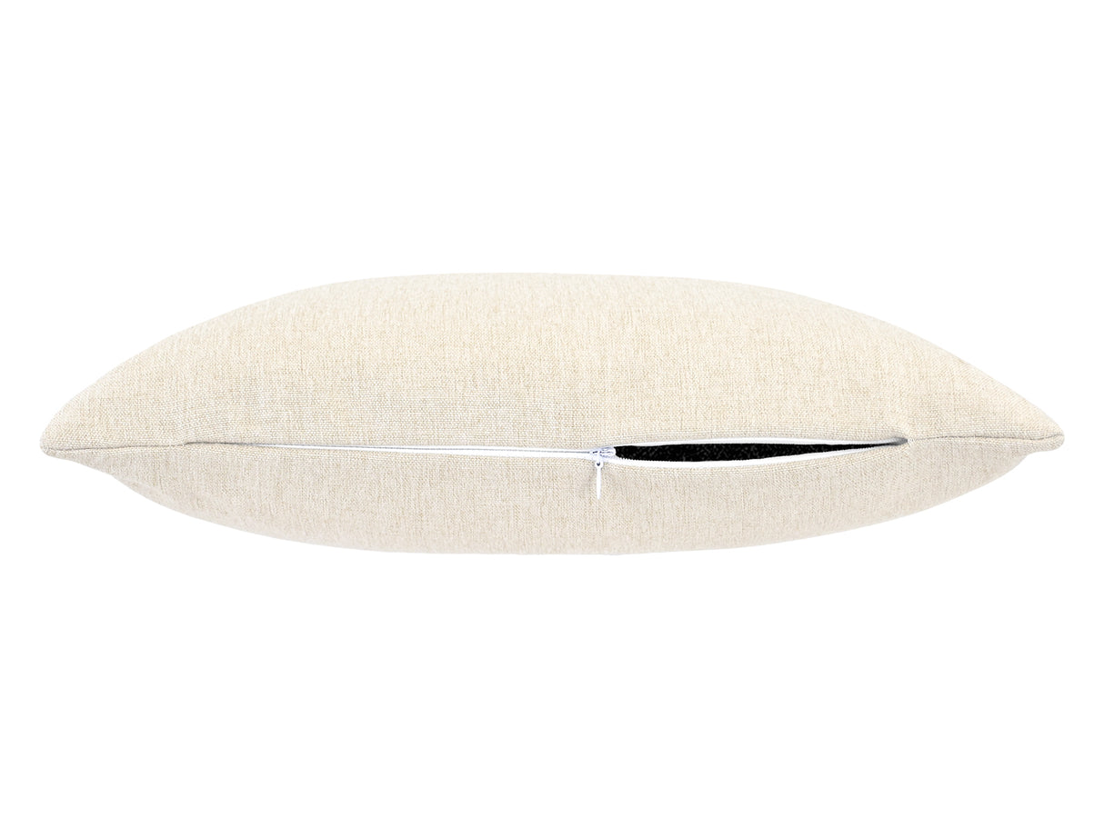  beties Wunschton Kissenhülle 60x60 cm Macciato Beige – liegend, melierter Möbelstoff Sofakissen 