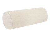  beties Wunschton Nackenrolle 15x40 cm Macciato Beige – Schrägansicht, melierter Möbelstoff Rollenkissen 