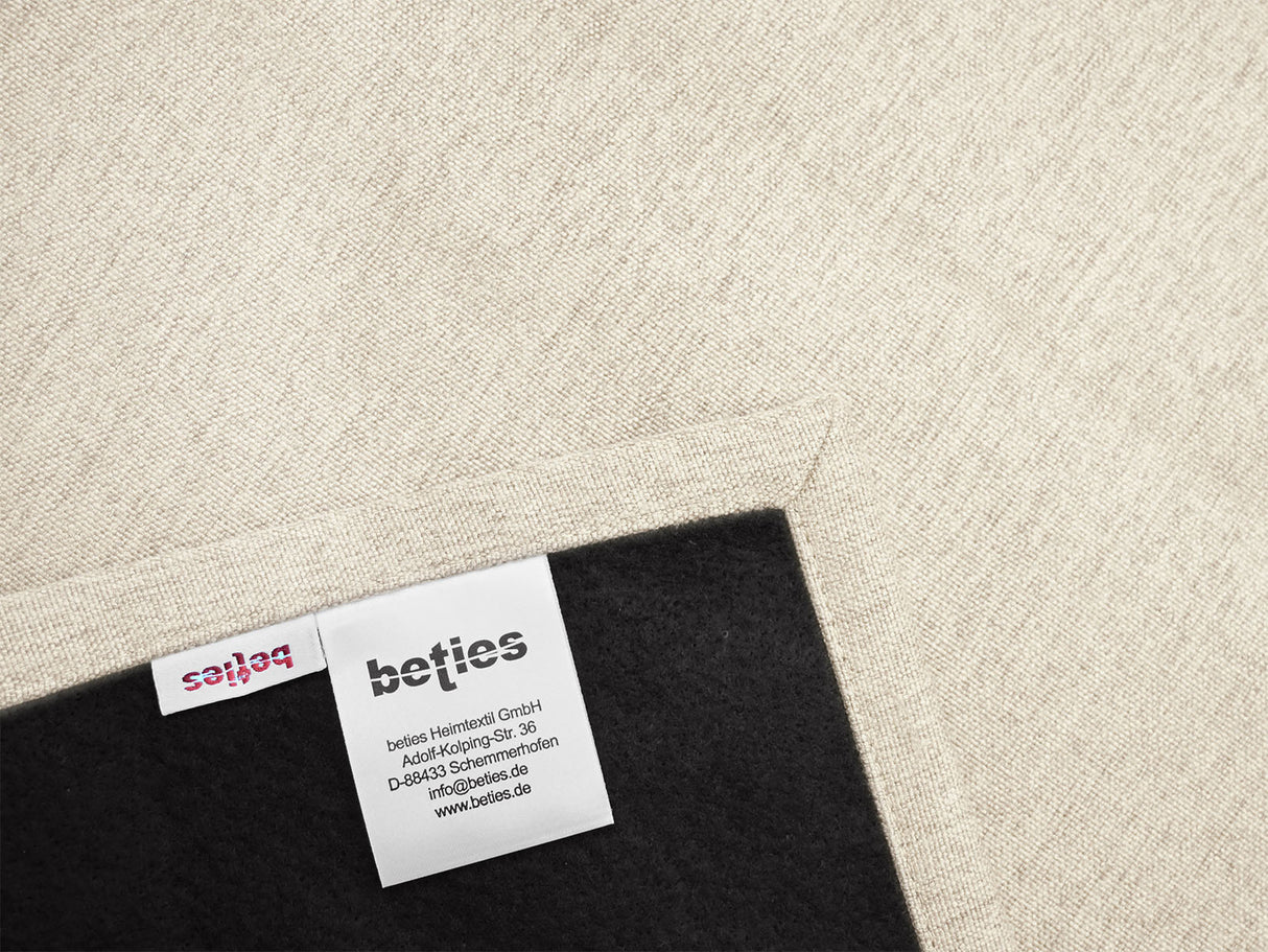  beties Wunschton Macciato Beige – Nahaufnahme melierter Möbelstoff, Gewebestruktur Detail 