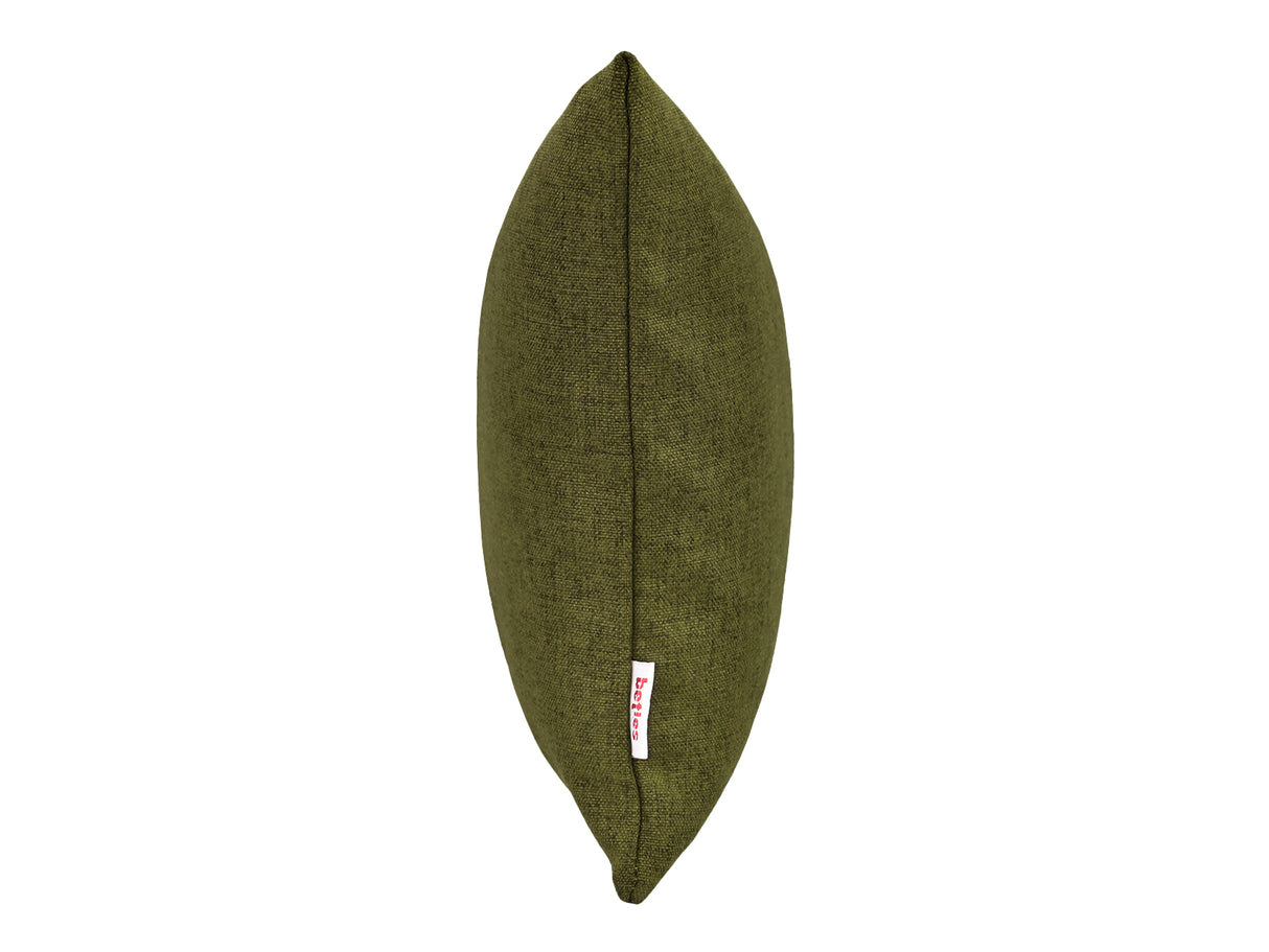  beties Wunschton Kissenhülle Organic Grün 25x35 cm – Seitenansicht