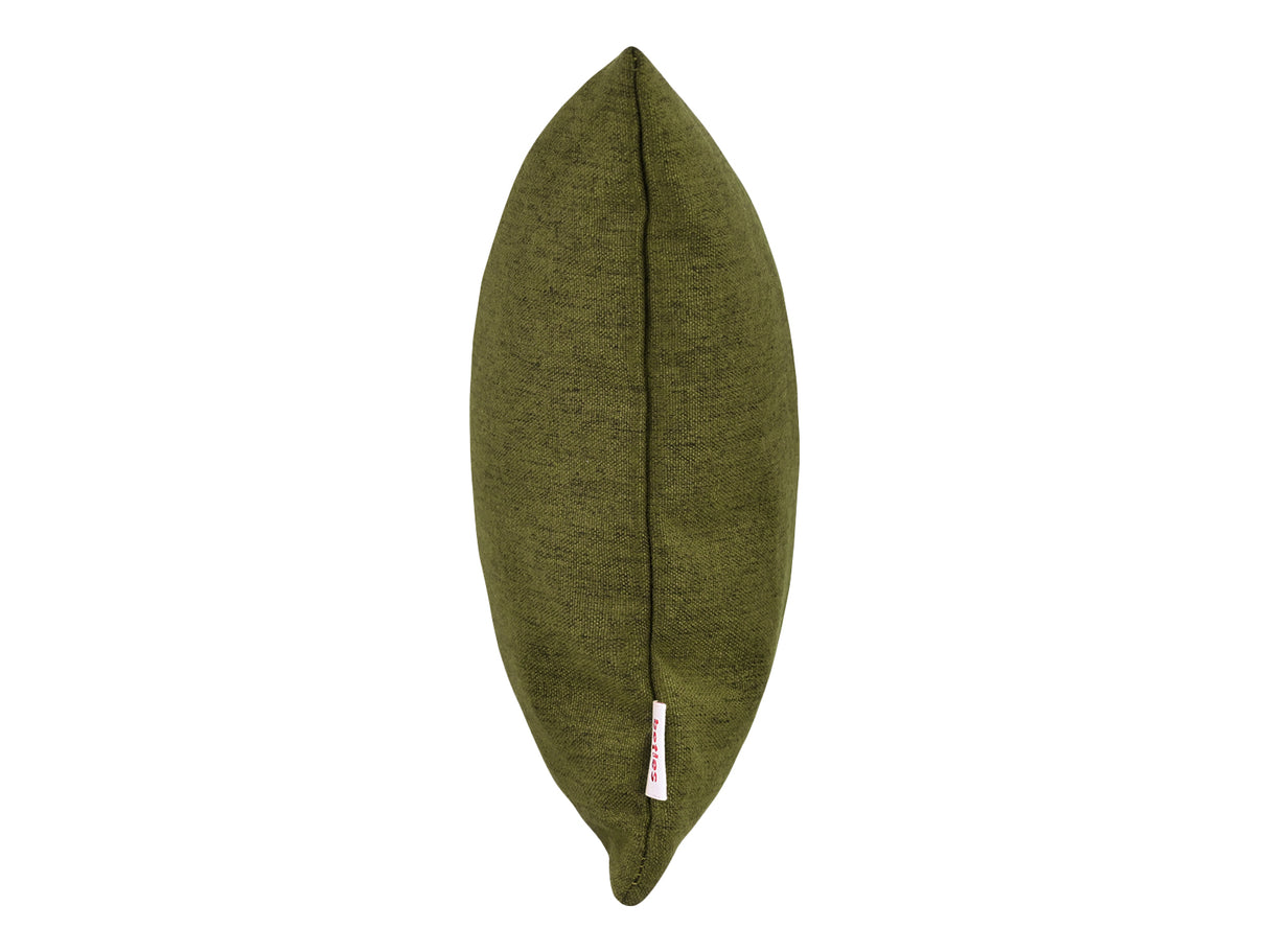  beties Wunschton Kissenhülle Organic Grün 30x50 cm – Seitenansicht 