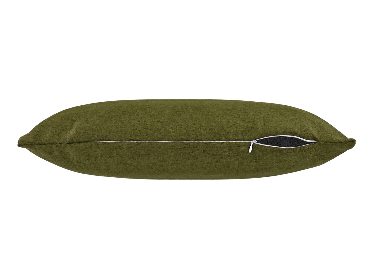  beties Wunschton Kissenhülle Organic Grün 30x70 cm – liegend mit offenem Reißverschluss 