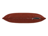  beties Wunschton Kissenhülle Rusty Bordeaux 30x70 cm – liegend mit offenem Reißverschluss 