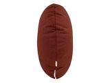  beties Wunschton Kissenhülle Rusty Bordeaux 40 cm rund – Seitenansicht 