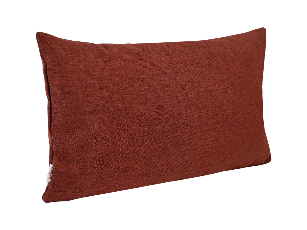  beties Wunschton Kissenhülle Rusty Bordeaux 40x60 cm – Schrägansicht 