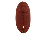  beties Wunschton Kissenhülle Rusty Bordeaux 60 cm rund – Seitenansicht 