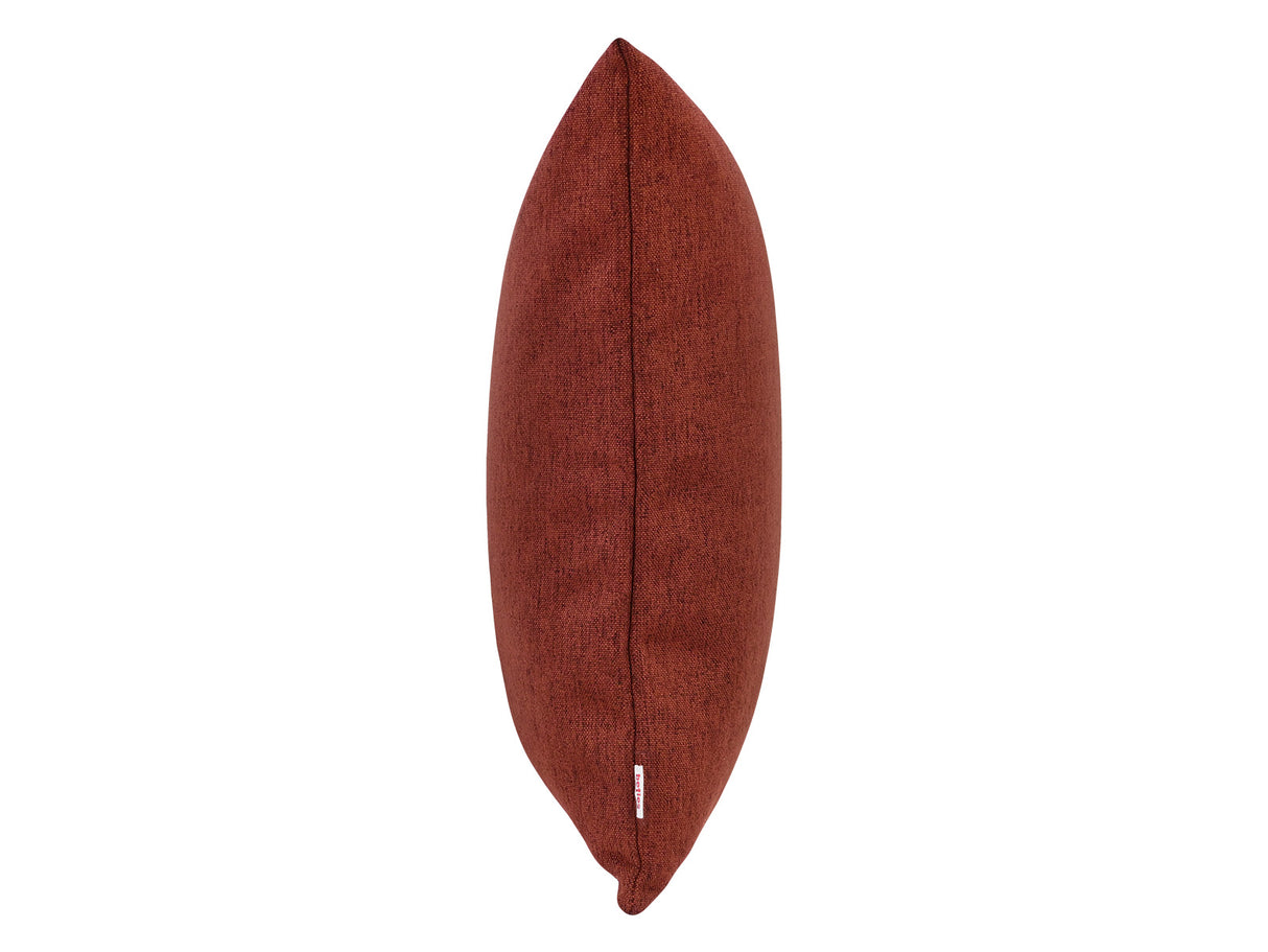  beties Wunschton Kissenhülle Rusty Bordeaux 60x60 cm – seitenansicht 