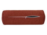  beties Wunschton Nackenrollehülle Rusty Bordeaux 15x40 cm – liegend mit offenem Reißverschluss 