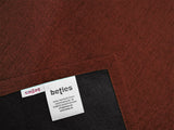  beties Wunschton Rusty Bordeaux – Stoffdetail Nahaufnahme mit briefeck