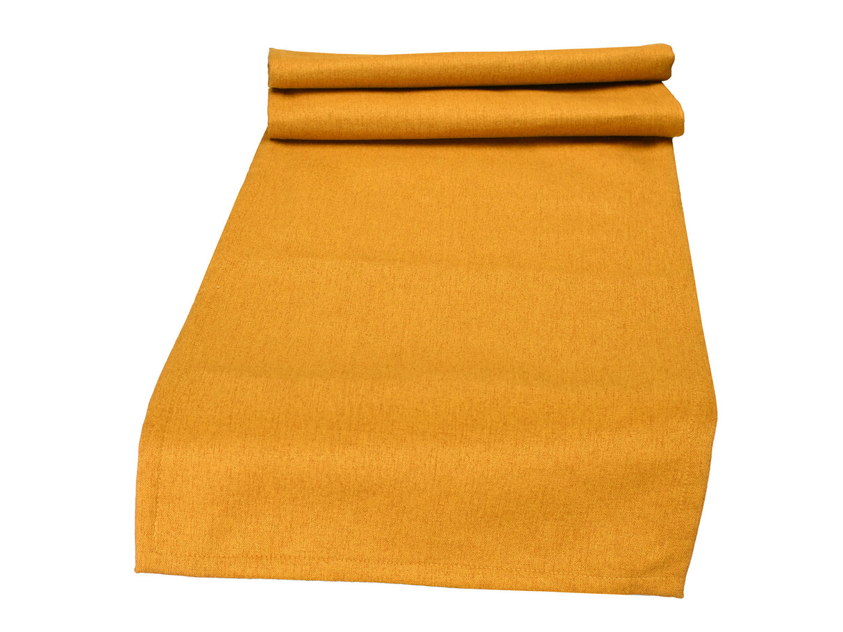  beties Wunschton Tischläufer safrangelb 40x130 cm – Möbelstoff, Vorderansicht 