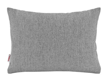  beties Wunschton Kissenhülle 25x35 cm Silber Grau – Vorderansicht, melierter Möbelstoff 