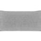  beties Wunschton Kissenhülle 30x70 cm Silber Grau – Vorderansicht, melierter Möbelstoff 