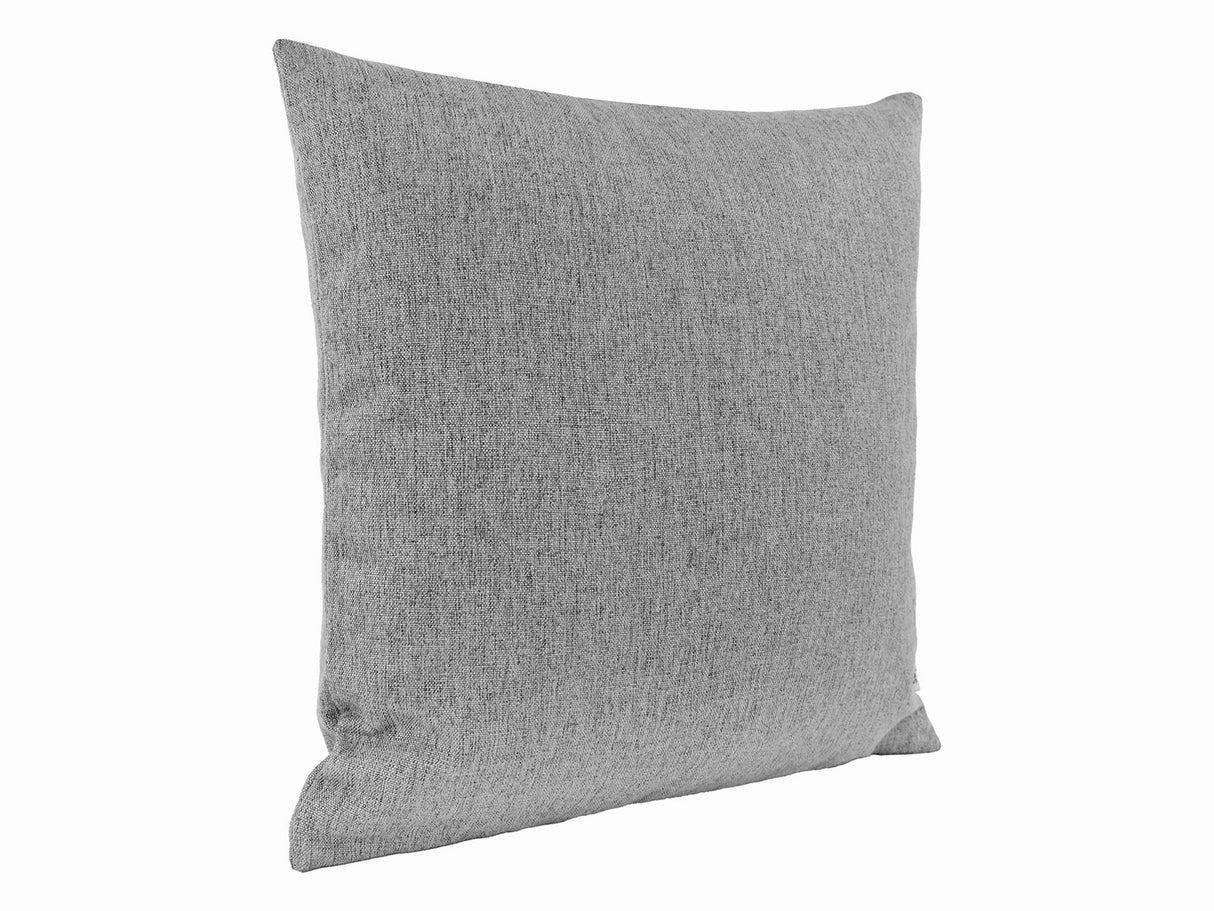 beties Wunschton Kissenhülle 40x40 cm Silber Grau – Schrägansicht, melierter Möbelstoff 