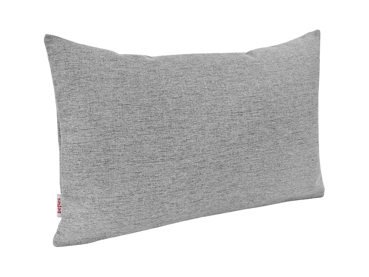  beties Wunschton Kissenhülle 40x60 cm Silber Grau – Schrägansicht, melierter Möbelstoff 
