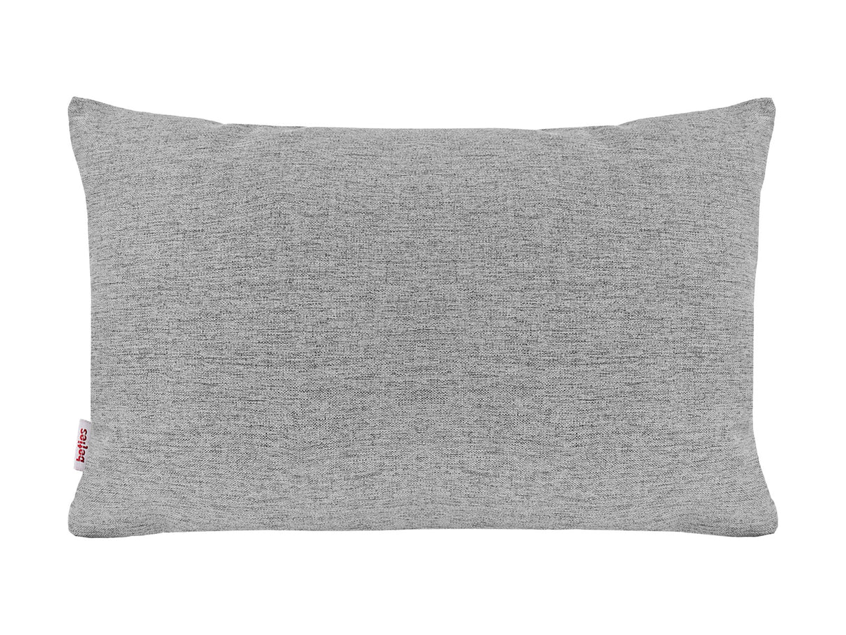  beties Wunschton Kissenhülle 40x60 cm Silber Grau – Vorderansicht, melierter Möbelstoff 