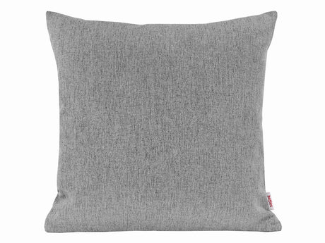  beties Wunschton Kissenhülle 45x45 cm Silber Grau – Vorderansicht, melierter Möbelstoff 