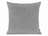 beties Wunschton Kissenhülle 50x50 cm Silber Grau – Vorderansicht, melierter Möbelstoff 