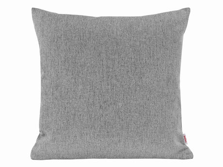 beties Wunschton Kissenhülle 50x50 cm Silber Grau – Vorderansicht, melierter Möbelstoff 