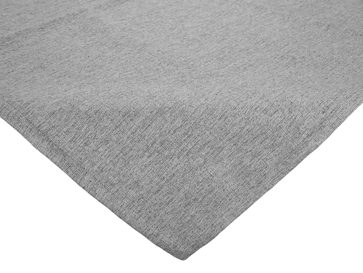  beties Wunschton Mitteldecke 80x80 cm Silber Grau – Vorderansicht, melierter Möbelstoff 