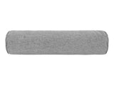  beties Wunschton Nackenrolle gefüllt 13x50 cm Silber Grau – Vorderansicht, melierter Möbelstoff 