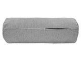  beties Wunschton XL Rollenhülle 25x70 cm Silber Grau – geöffneter Reißverschluss, melierter Möbelstoff 