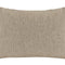  beties Wunschton Kissenhülle 25x35 cm Taupe Braun – Vorderansicht, melierter Möbelstoff Dekokissen 