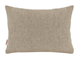  beties Wunschton Kissenhülle 25x35 cm Taupe Braun – Vorderansicht, melierter Möbelstoff Dekokissen 