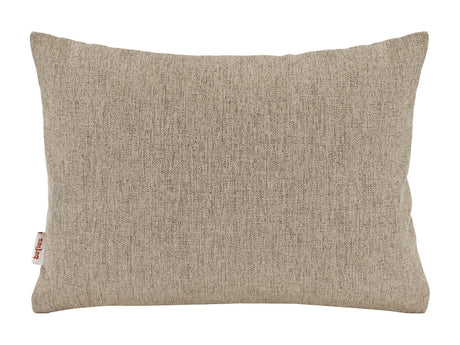  beties Wunschton Kissenhülle 25x35 cm Taupe Braun – Vorderansicht, melierter Möbelstoff Dekokissen 