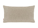  beties Wunschton Kissenhülle 30x50 cm Taupe Braun – Vorderansicht, melierter Möbelstoff Dekokissen 