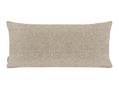  beties Wunschton Kissenhülle 30x70 cm Taupe Braun – Vorderansicht, melierter Möbelstoff Dekokissen 
